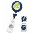 Twist-Free Round Plastic Custom Badge Reels with Belt Clip